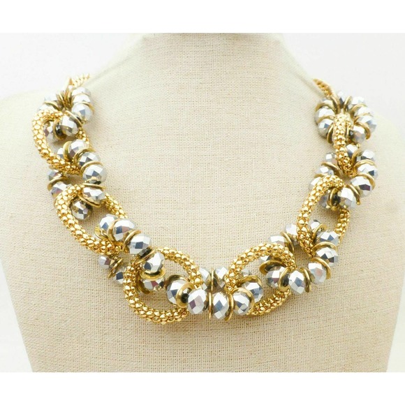 AMRITA SINGH Statement Twist Necklace Beaded Gold-Tone Strand - Picture 6 of 6